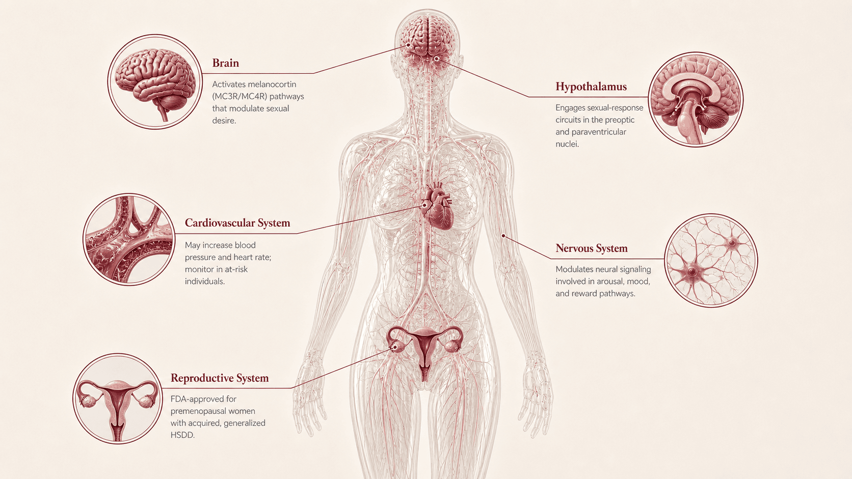 Bremelanotide / PT-141 anatomical canvas