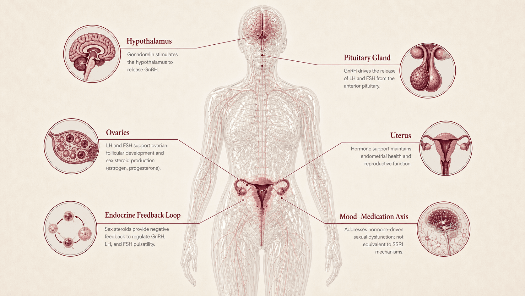 Gonadorelin anatomical canvas