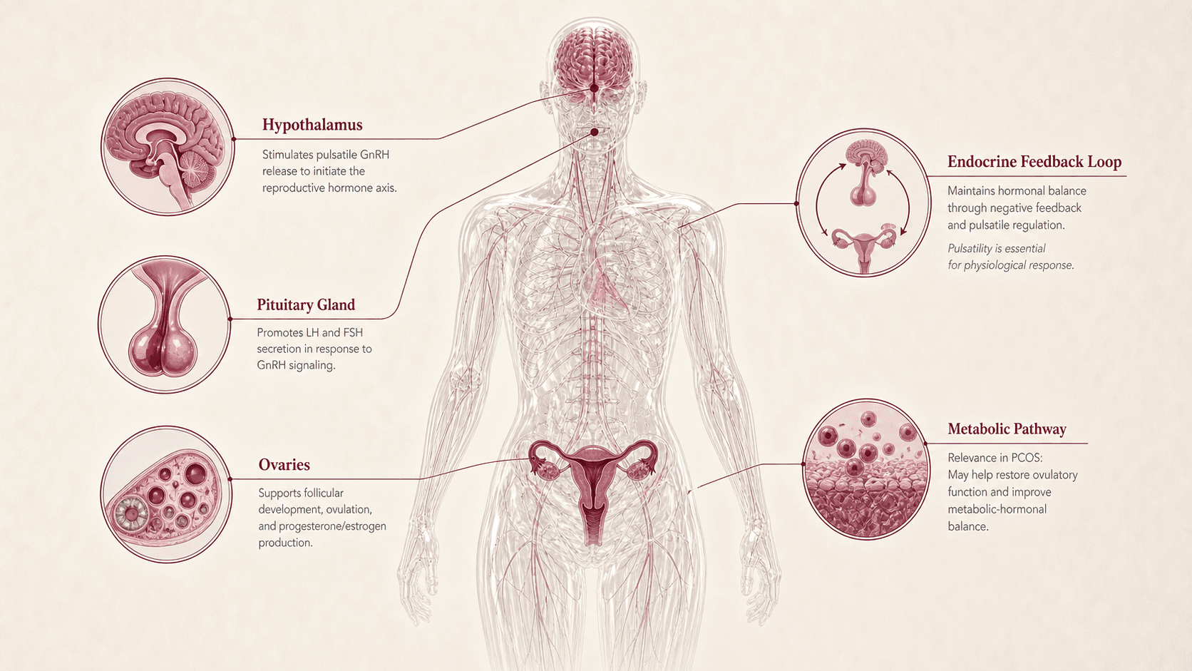 Gonadorelin anatomical canvas