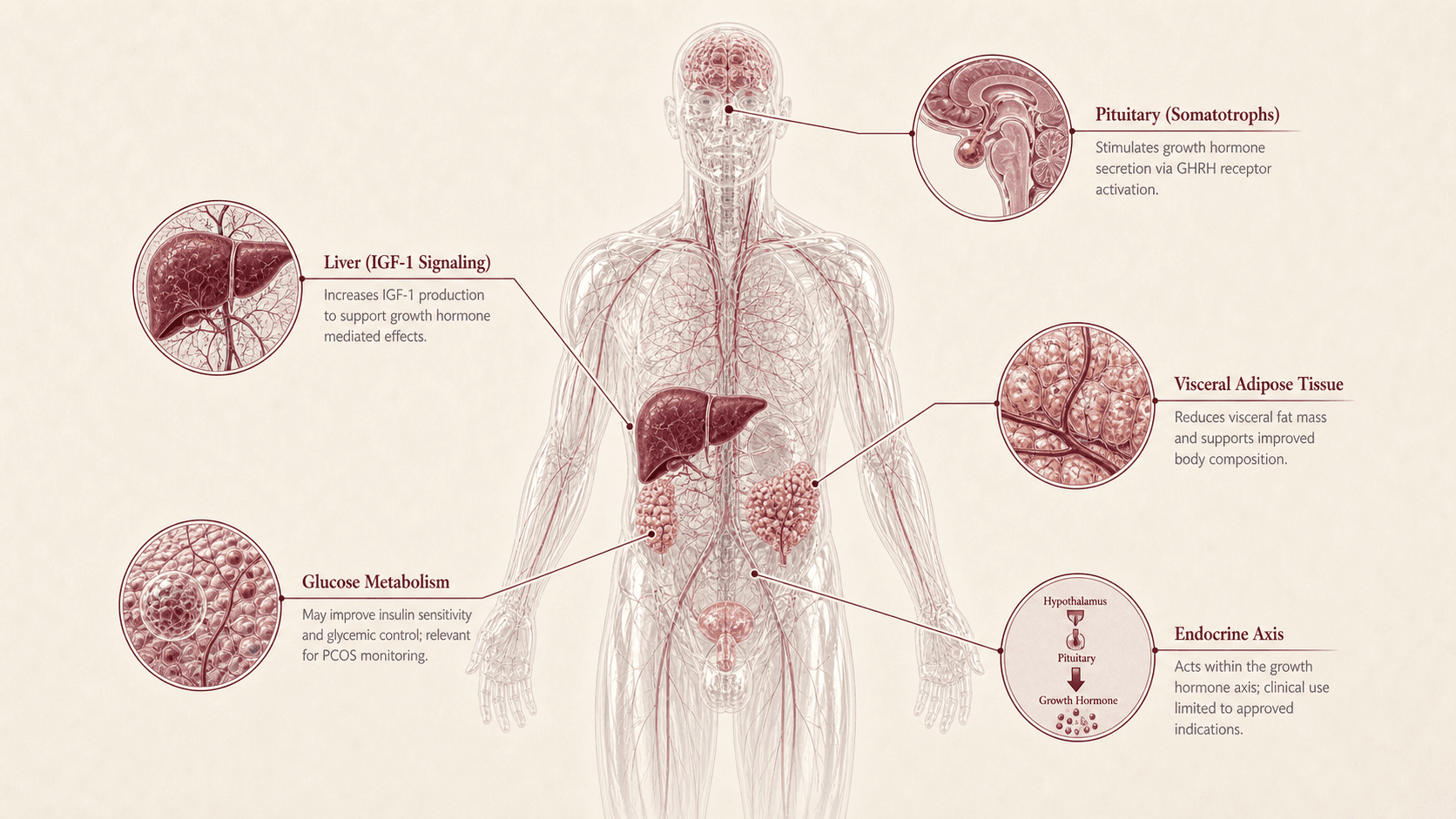 Tesamorelin anatomical canvas