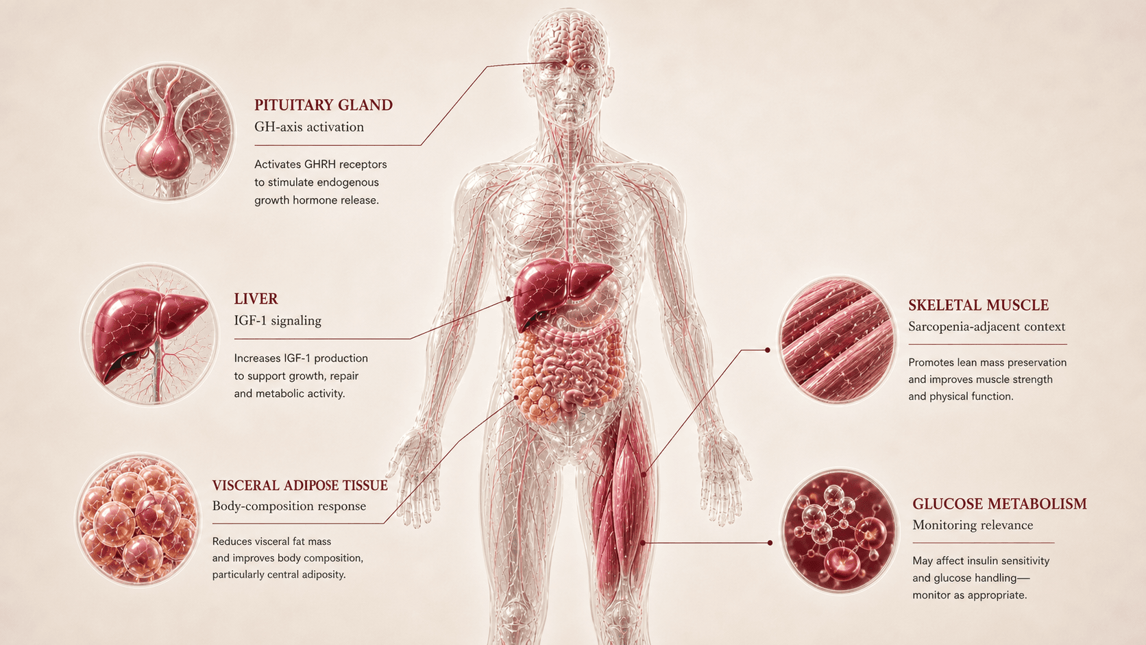 Tesamorelin anatomical canvas