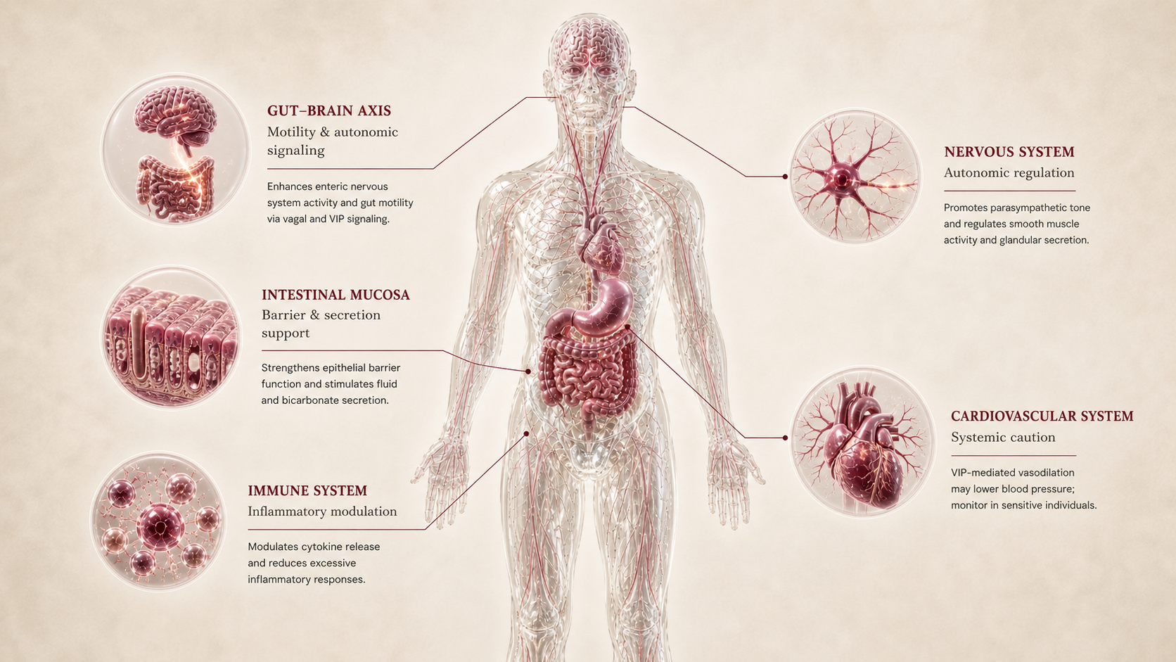 VIP concept canvas showing metabolic effect panels